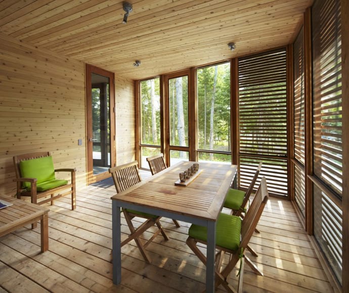 lakeside residence wrapped cedar glass 10 sunroom