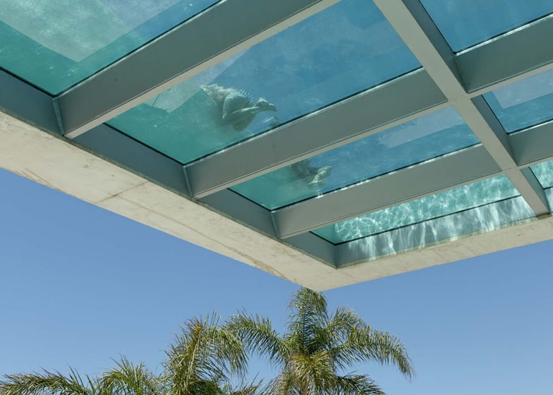 concrete home pool glass floor 2 pool bottom