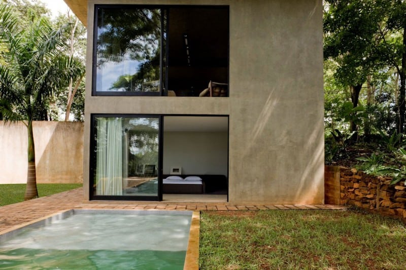 modern house made of concrete boxes 11