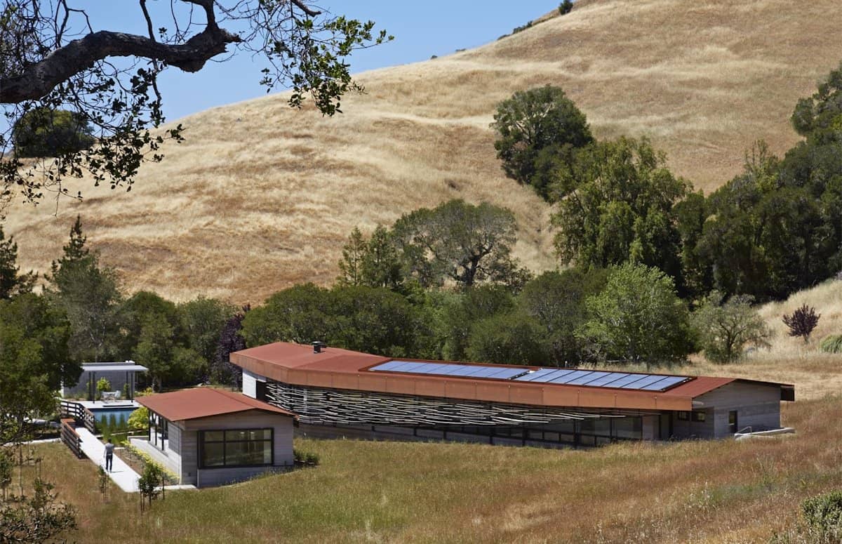 Steep Slope and Solar Orientation determine Shape of House