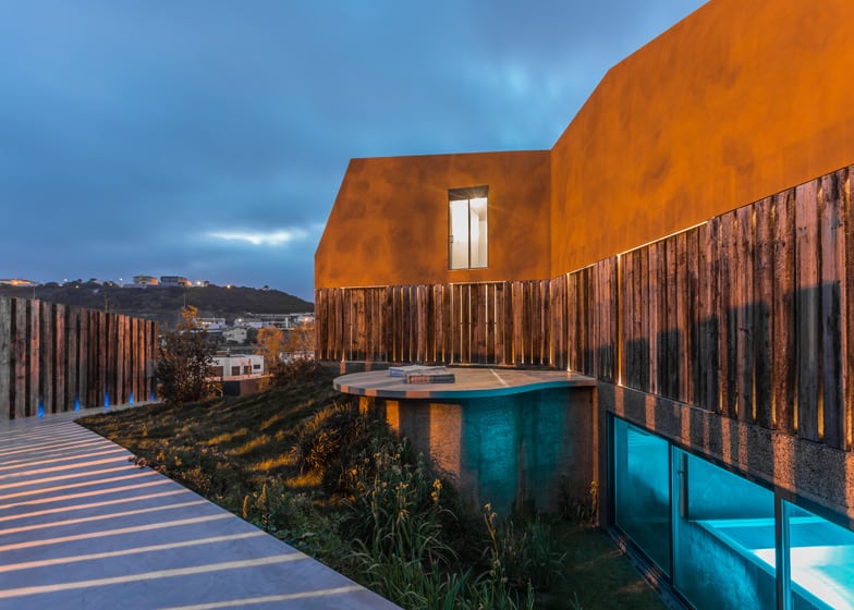 home incorporates unique materials like cork railway sleepers 9 pool