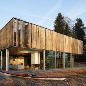 Living Edge Wood clad House Surprises with Creativity