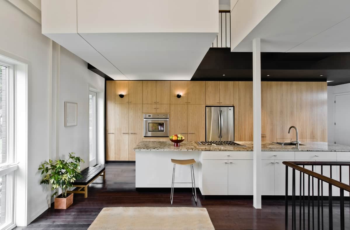 renovation modernizes victorian home  cantilevered master suite 11