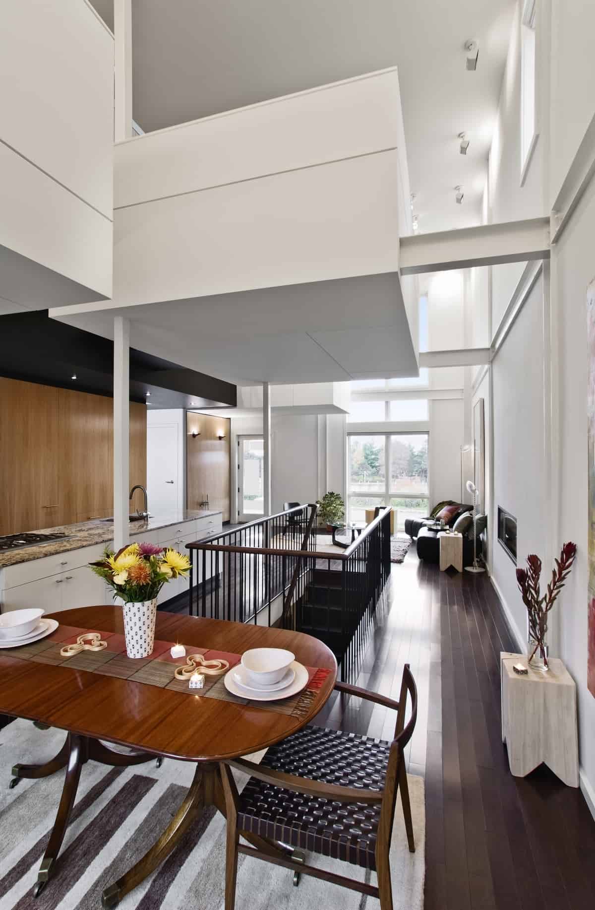 renovation modernizes victorian home  cantilevered master suite 9