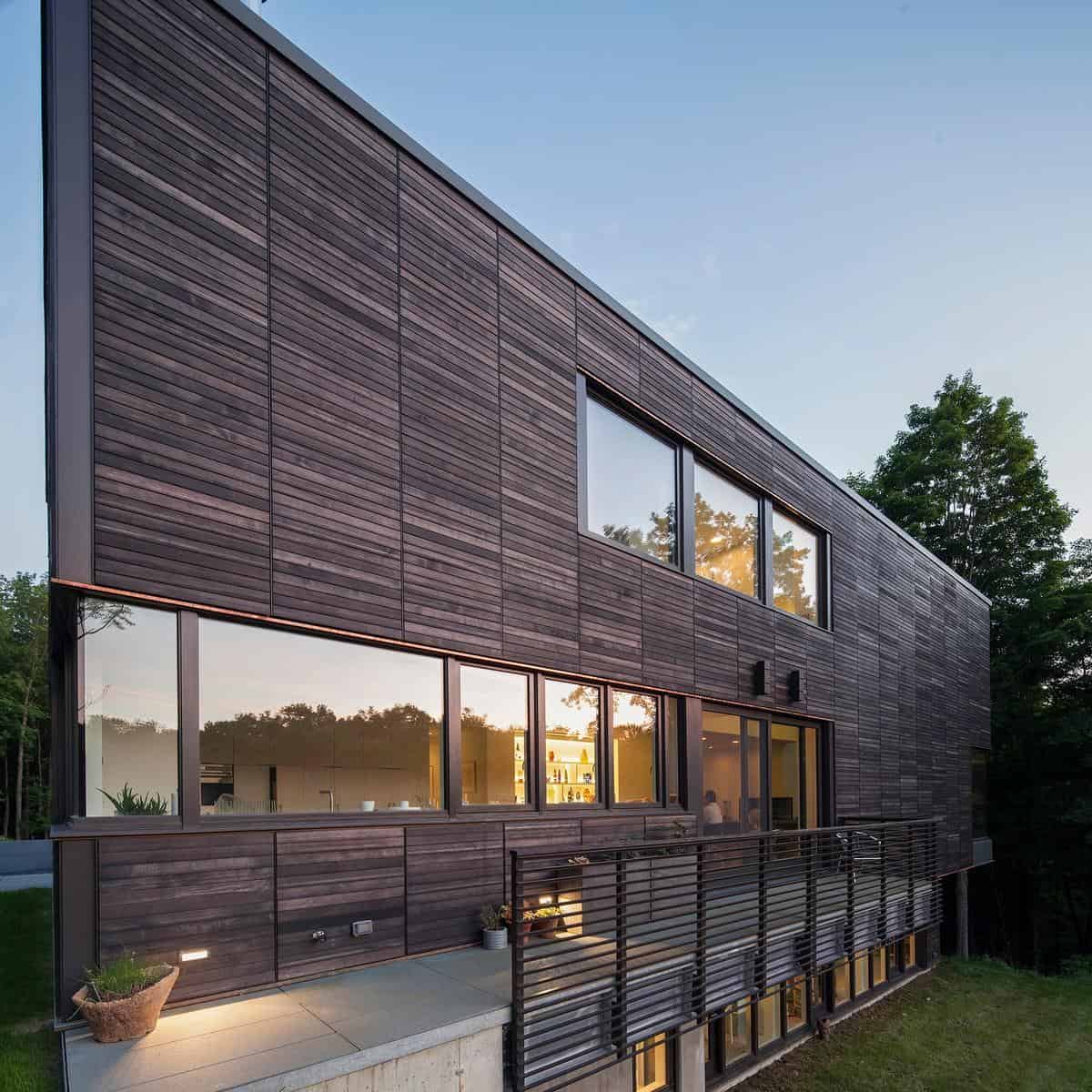 forest home tucked cantilevered terraced site 12