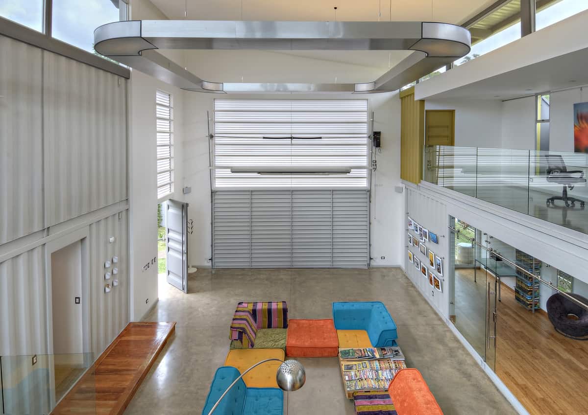 8 Shipping Containers Make Up a Stunning 2-Story Home