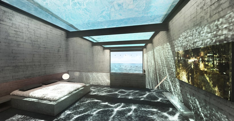 futuristic house on edge of cliff 4 has bedroom under pool