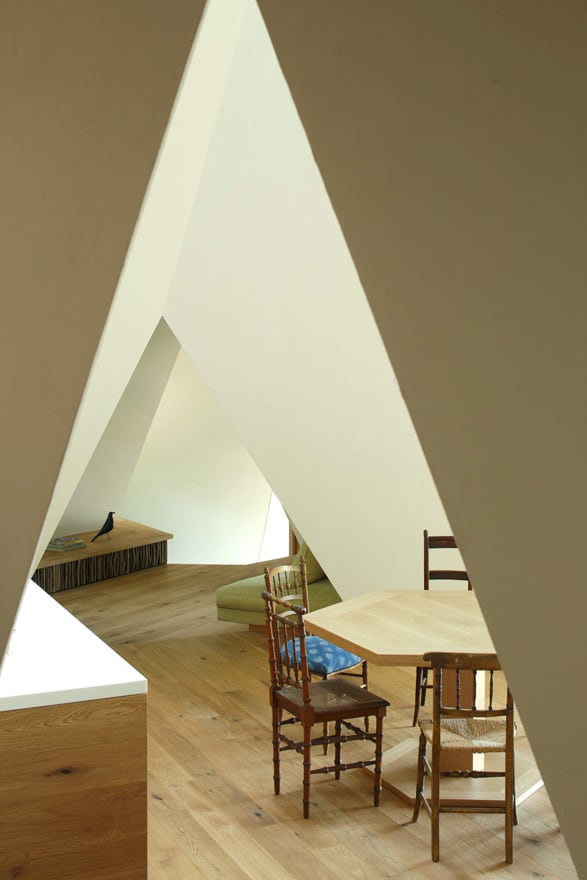 timber vacation house shaped as tepee 12