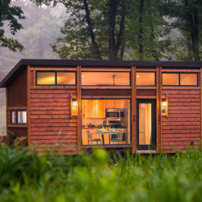 This Tiny Home On A Trailer Is Styled After Famous Wisconsin Vacation Cottages: the new Escape Traveler