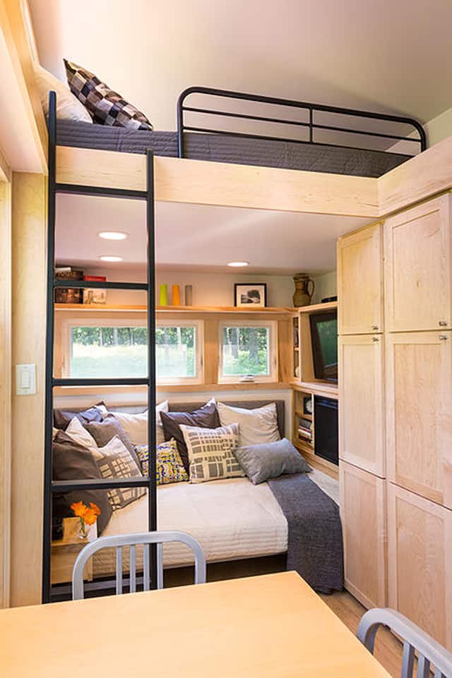 tiny home on trailer escape homes traveler 7 living room