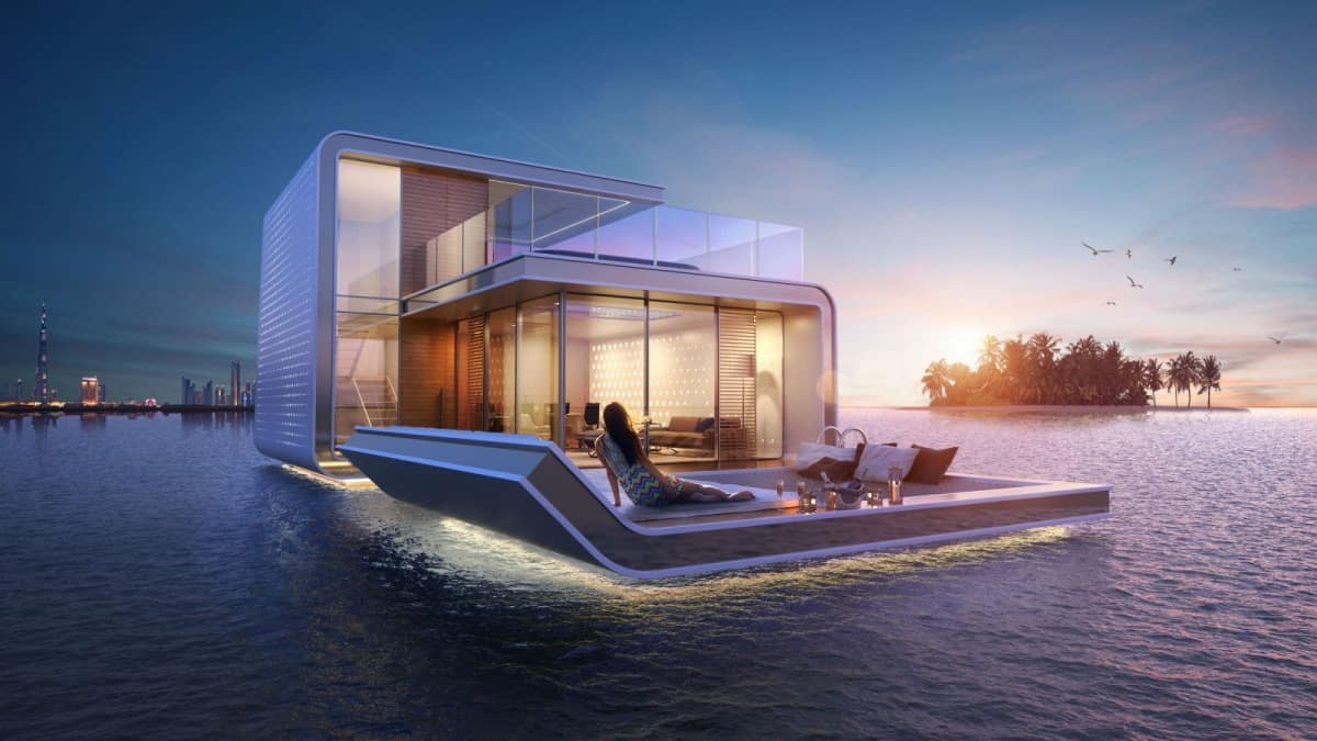 floating architecture dubai island villa