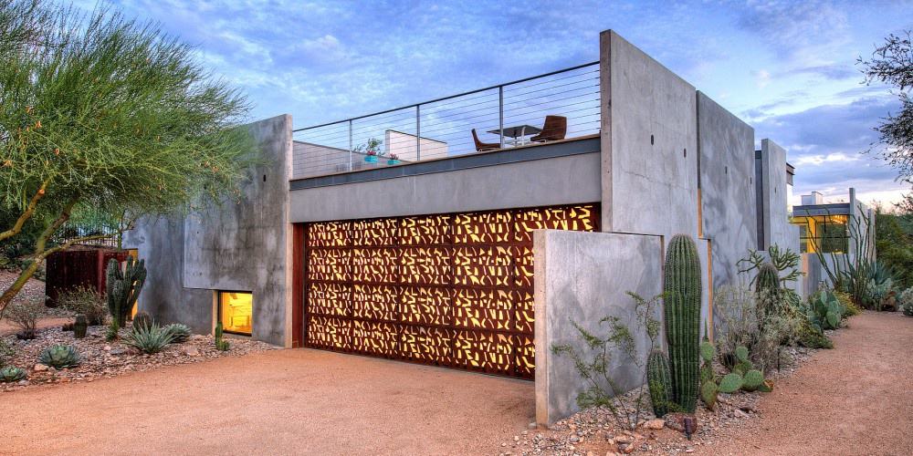 modern desert home steven holl garage