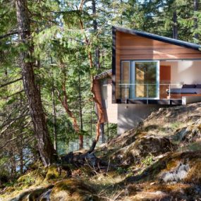 Waterside Home Design Features Custom Douglas-fir Millwork