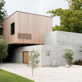 Concrete Box House Influenced by Japanese Design
