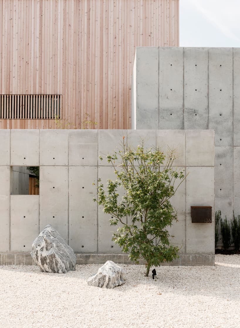 21 house concrete wood cubes japanese design