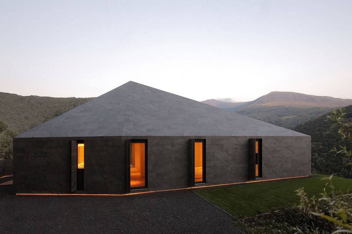 2 prefab swiss alps house designed look like boulder
