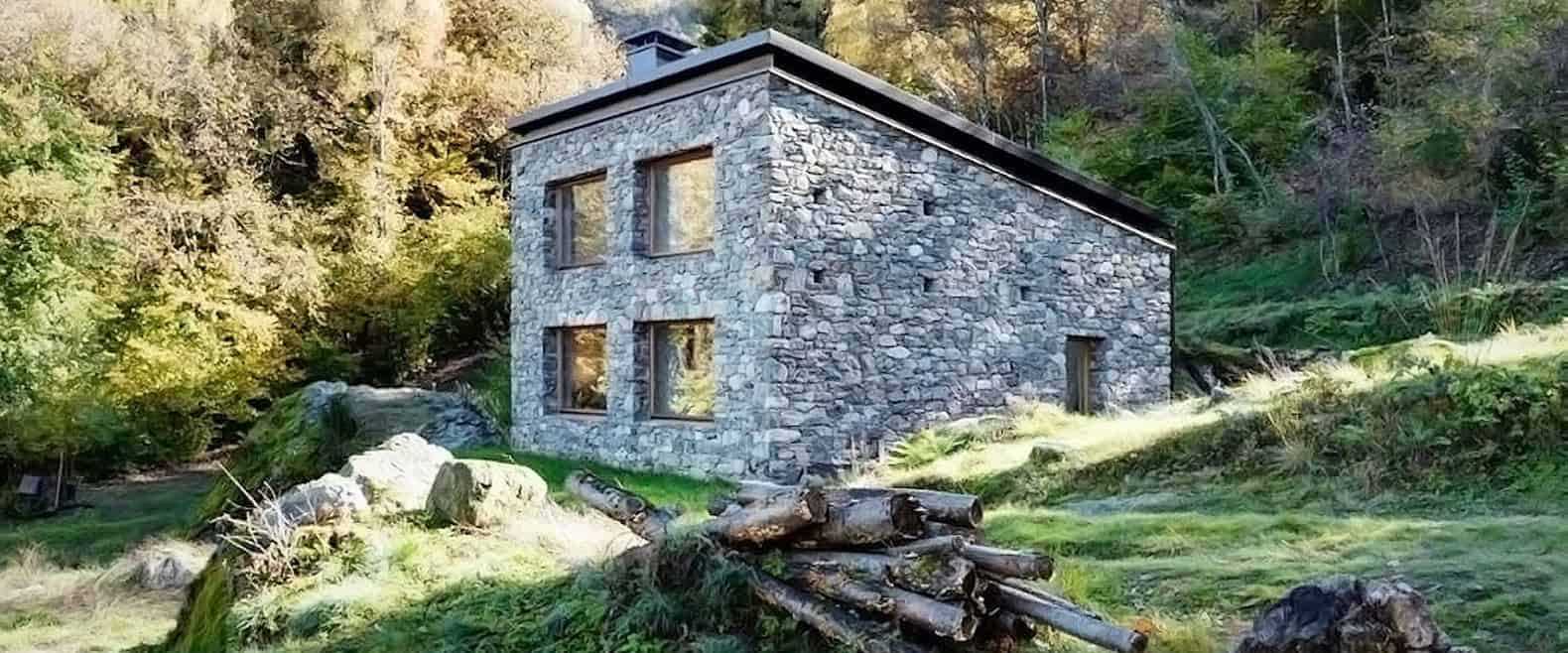stone cabin in northern italy 1