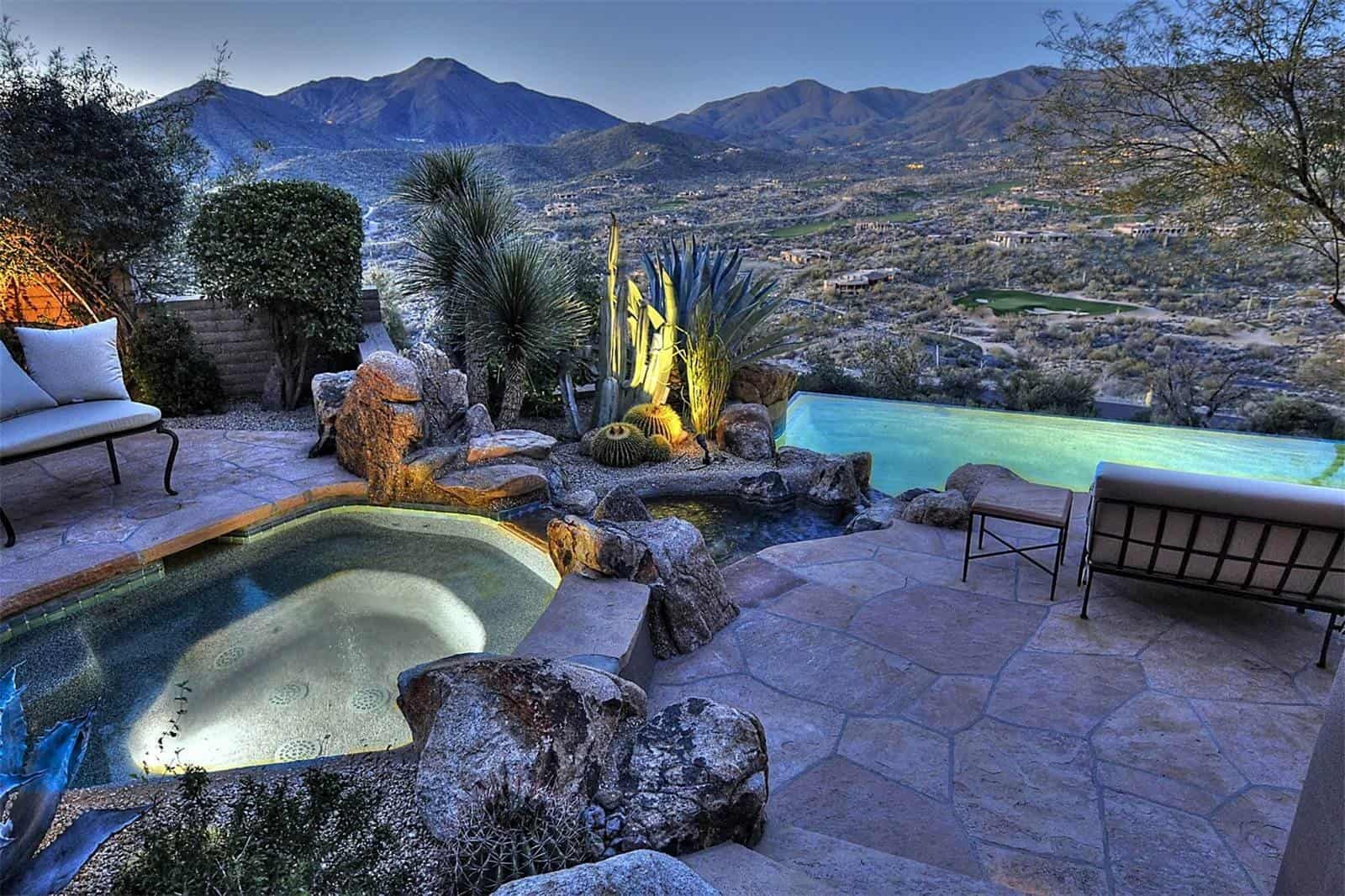 Arizona Desert Home Combines Waterscaping, Xeriscaping and Desertscaping