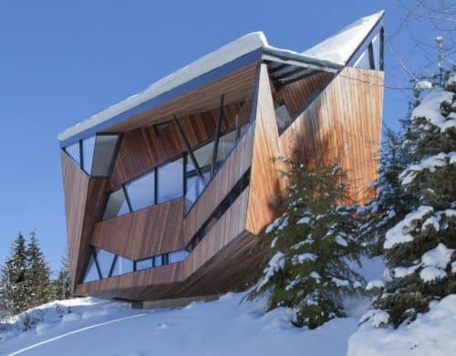 Faceted Facade Accommodates Building Codes and Snow Loads