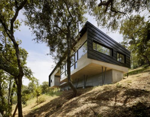 Gorgeous House for Mobility Impaired Cantilevers over Steep Slope