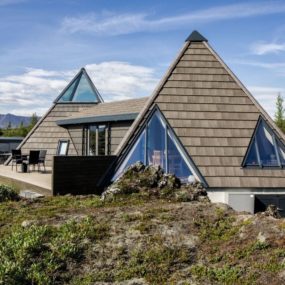 Small Pyramid Cottage in Iceland is Sustainable and Charming