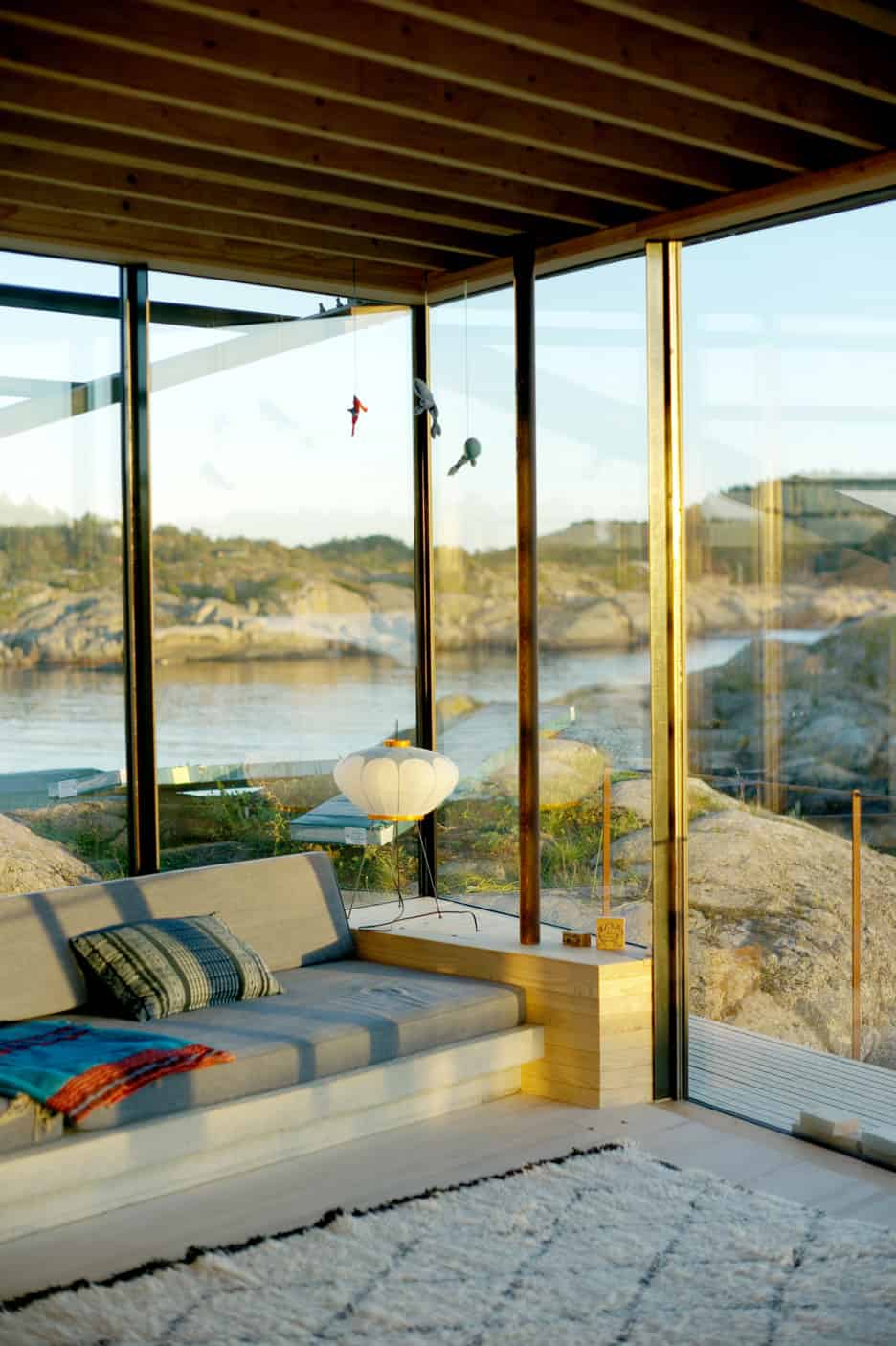 11 boat access only 75sqm summer cabin straddles boulders