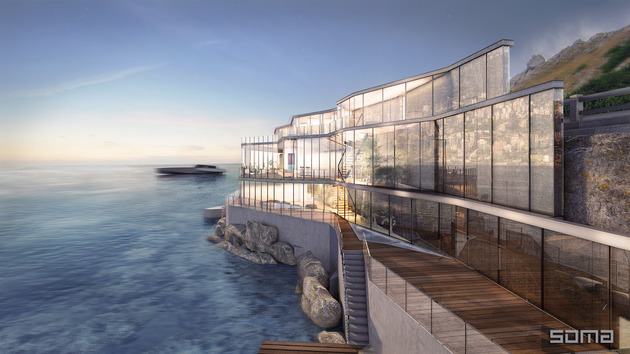 amazing glass home on the edge of sea and rock 1 thumb 630xauto 53662 Amazing Glass Home on the Edge of Sea and Rock