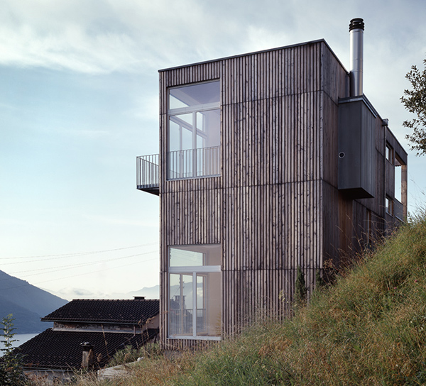 barn style house switzerland vineyard lake 10 Lake View House Design in Switzerland