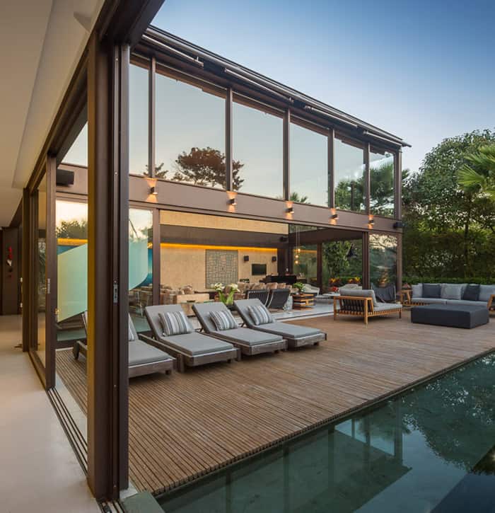 brazil house brings indoors out with glass wall design 3