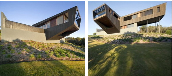 Contemporary Cape Shank House, Raised Modern Beach House Plans