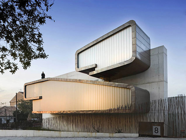 clip house 1 Copper Architecture   copper exterior outlines sculptural architectural design