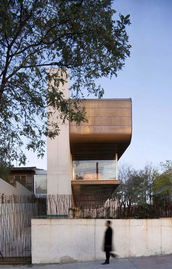 clip house 2 Copper Architecture   copper exterior outlines sculptural architectural design