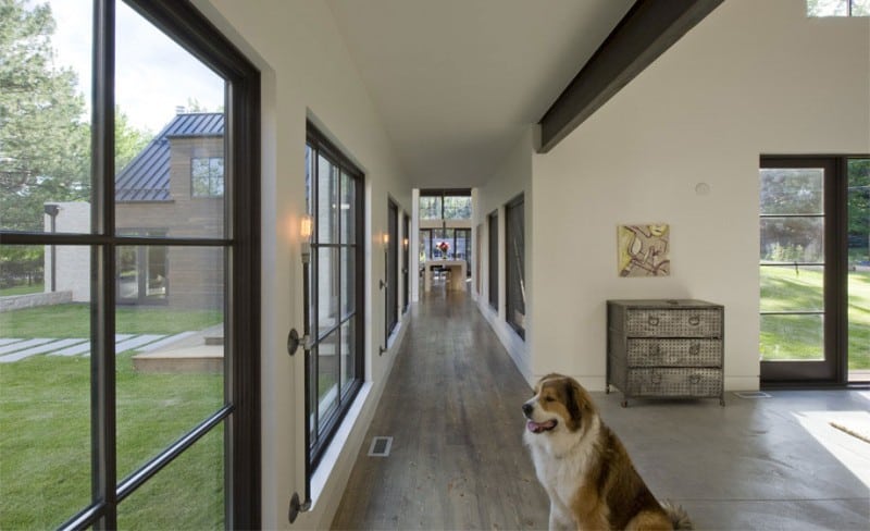 colorado home modern amenities farmhouse flair 13 hallway