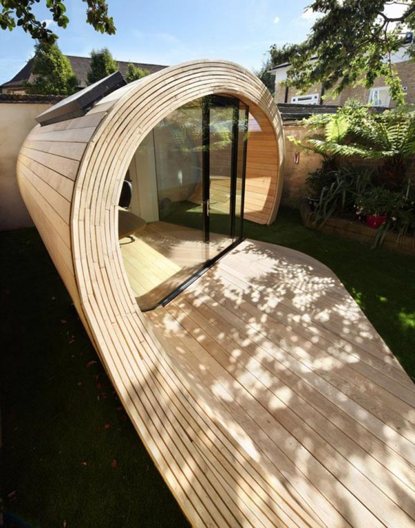 compact curled wood house 2