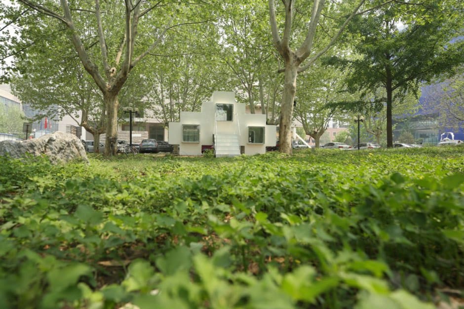 compact modular block house in beijing urban park 2
