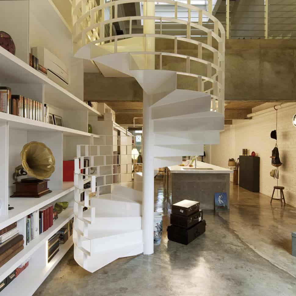 contemporary loft design idea showcases original industrial elements 4