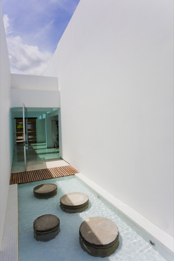 contemporary pool houses true blue modern home 3