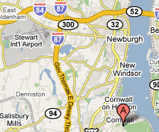 contermporary glass house map Contemporary Glass House Near West Point, New York