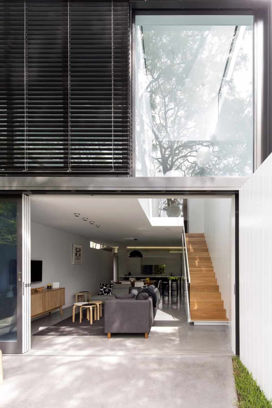 cool glass extension gives traditional home a modern edge 5