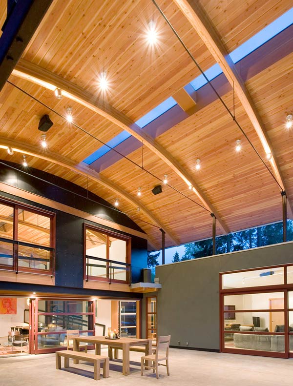 curved roof houses seattle home 2 Arched Timber Roof House is an amazing party shack