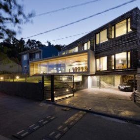 Energy Efficient Home with Recycled Wood Exteriors and Interiors
