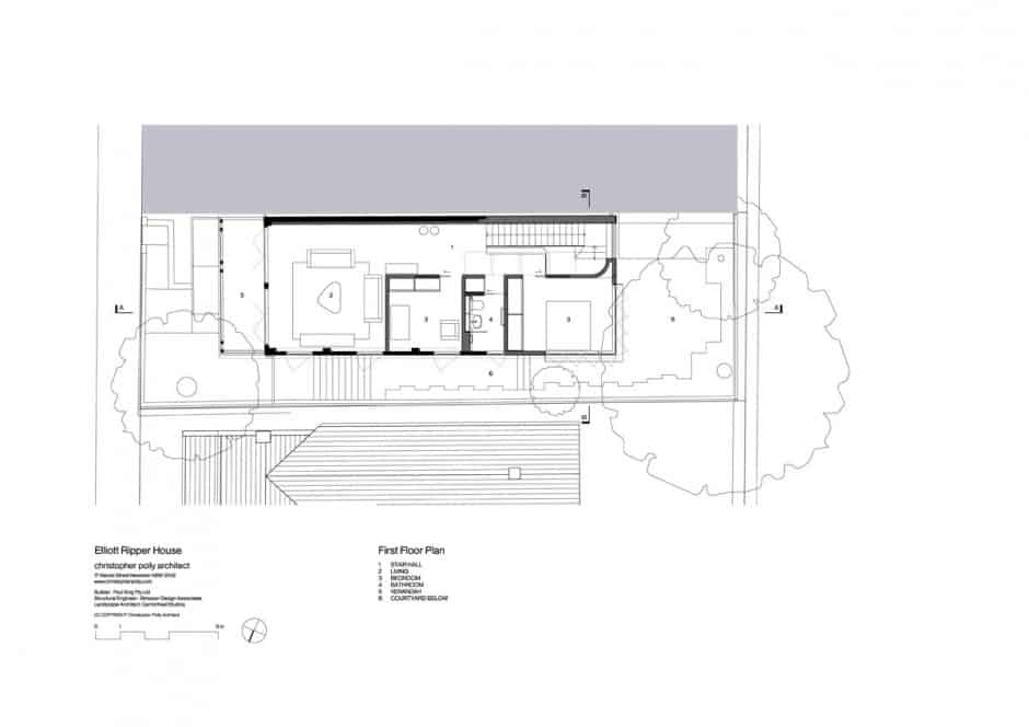 familiar touches modern design sydney home 25 upper floorplan