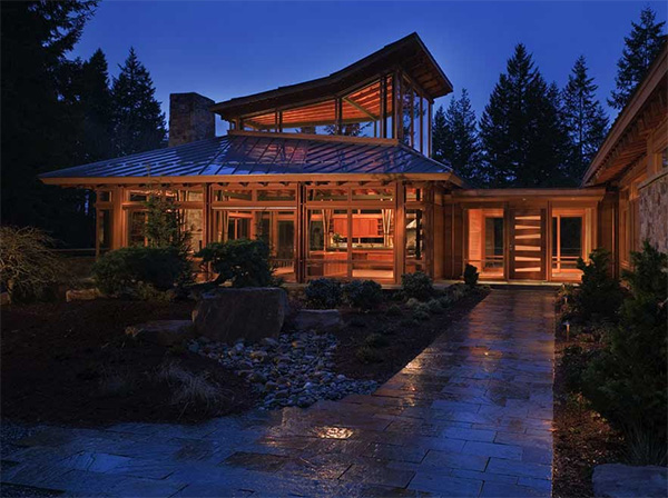 finne house 1 Luxury Wooden House Among the Trees of Rural Seattle