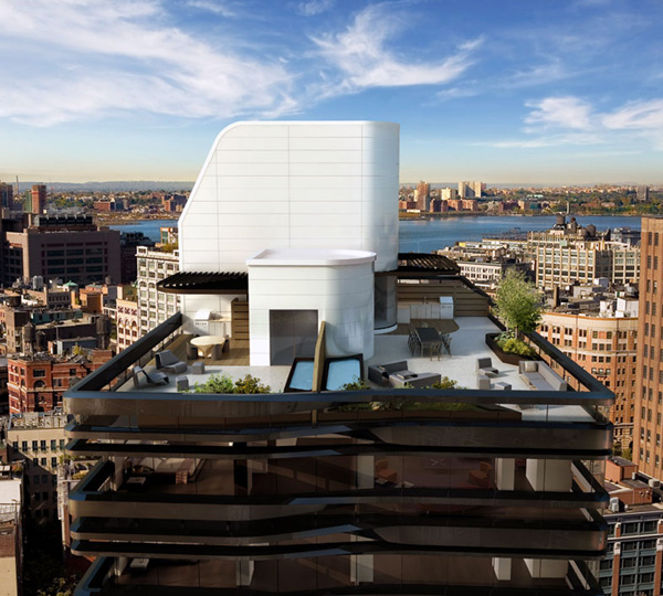 five franklin place loft residence 1 Modern Rooftop Loft at Five Franklin Place in New York