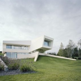 Futuristic Minimalist Family House