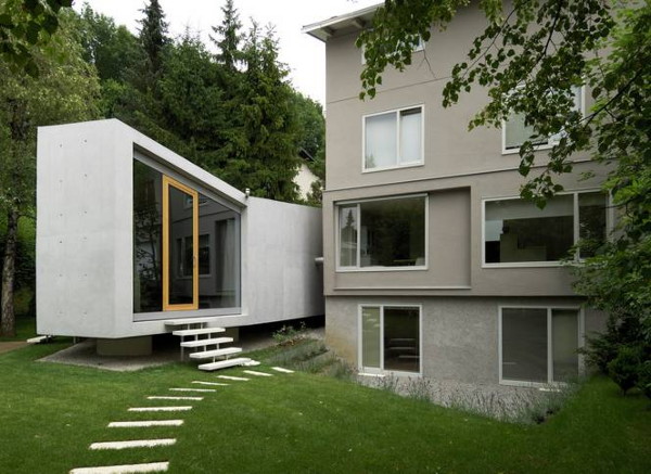 Modern Home Addition is … in the garden