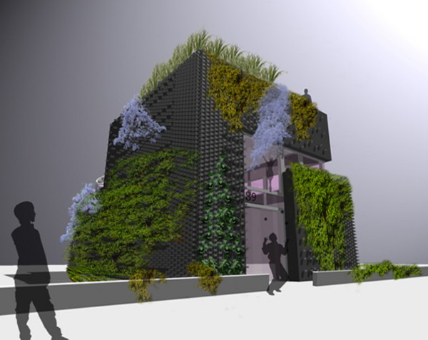 ijburg house 2 Contemporary House in Amsterdam with Modern Vertical Garden
