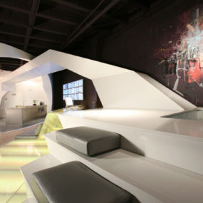 Ultra Modern Loft Idea in LA – luxe loft with a womb-like architecture