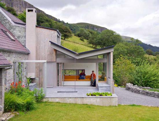 landscape room house 1 Outdoor Living House Plan Embraces Ireland Landscape