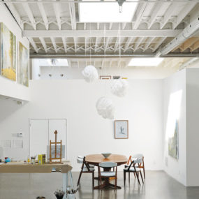生活工作阁楼设计:多伦多艺术家的“画廊”空间